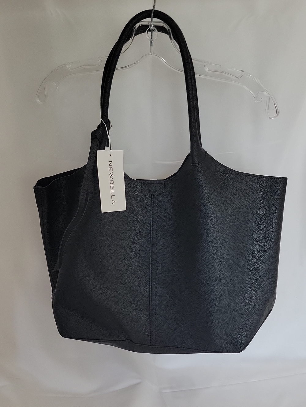 Black Pebbled Tote - Everyday Essential